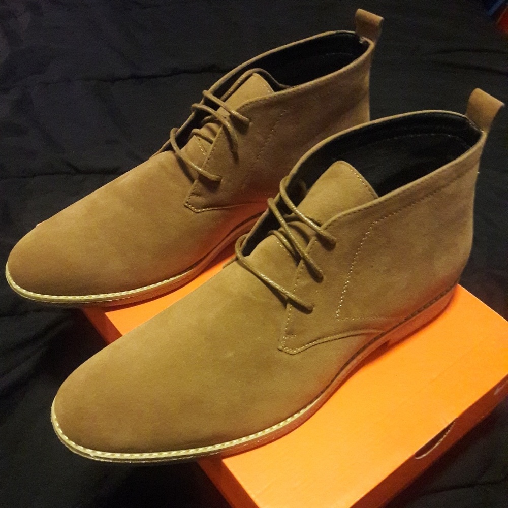 NEW BROWN SUEDE BOOTS FOR MEN